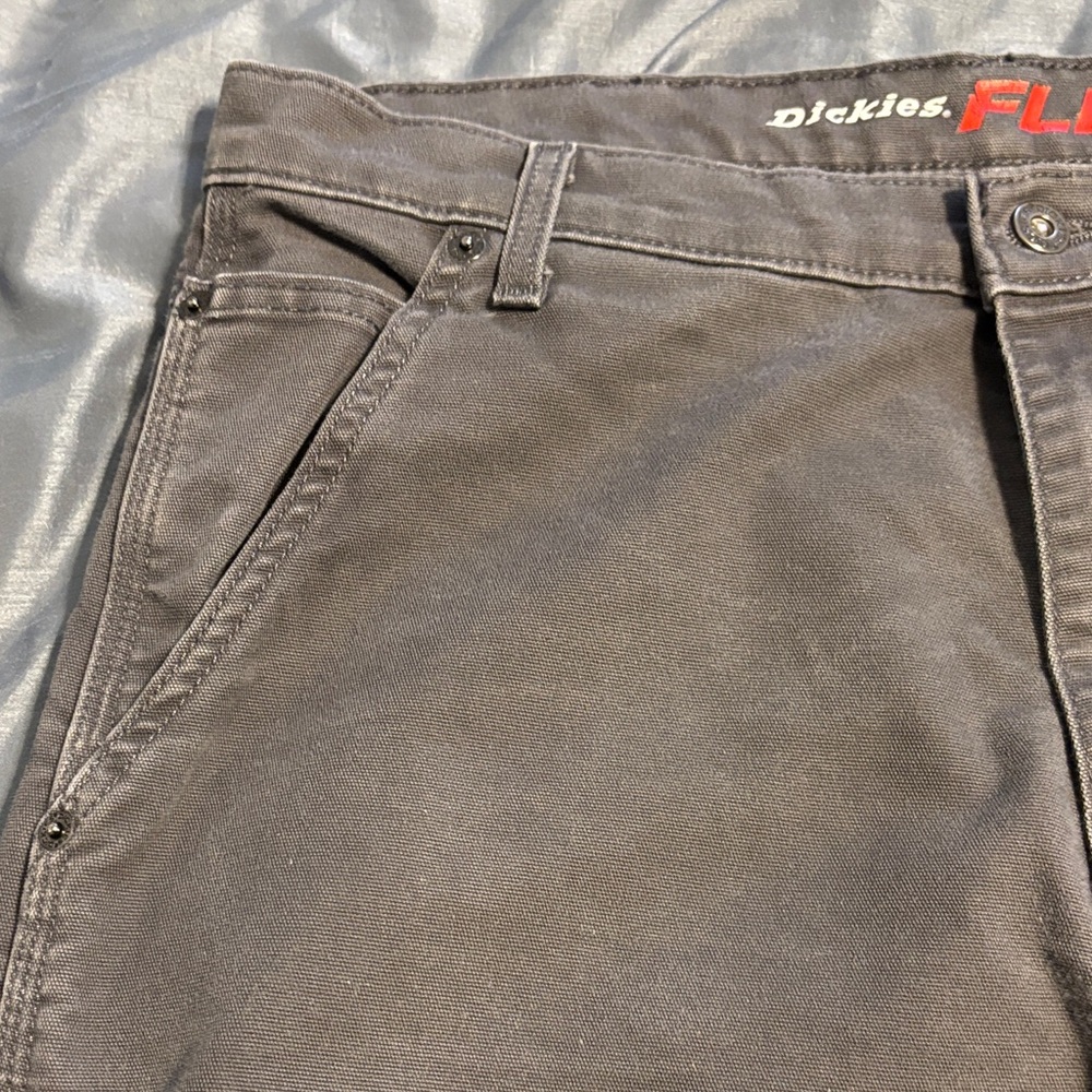 Dickies Charcoal Flex Trousers - Picture 10 of 11